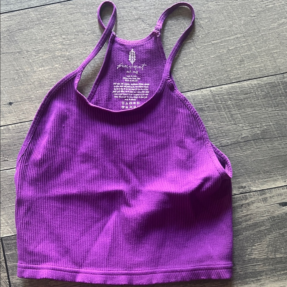 Free People Purple Crop Top